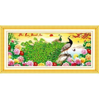 Tranh thêu chữ thập 3D PHÚ QUÝ BÌNH AN LV3137_96*47CM