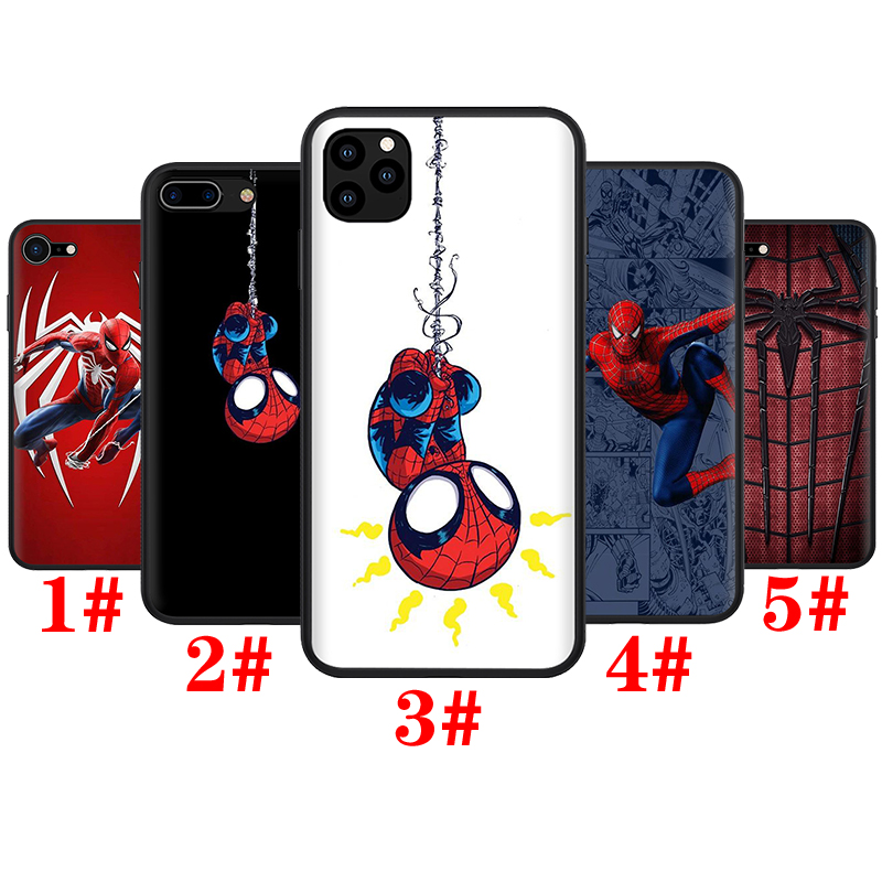 Ốp điện thoại TPU silicon dẻo họa tiết Marvel SpiderMan cho iPhone 8 7 6S 6 Plus 5 5S SE 2016 2020 T114