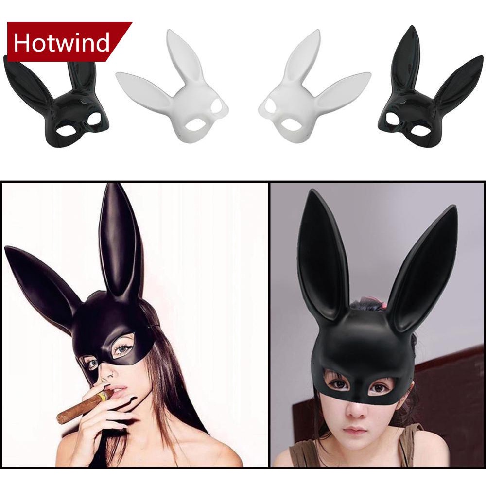 Mặt Nạ Hóa Trang Halloween Hình Tai Thỏ Xinh Xắn B7H9
