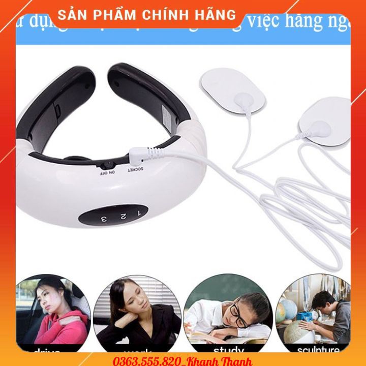 Máy massage cổ 3D cảm ứng xung điện từ KL 5830 - Máy massage cổ vai gáy Neck Massager KL-5830