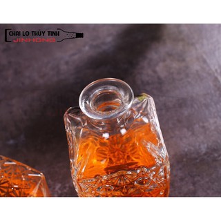 Bình đựng rượu ngâm sâm thuỷ tinh 750ml - BR01
