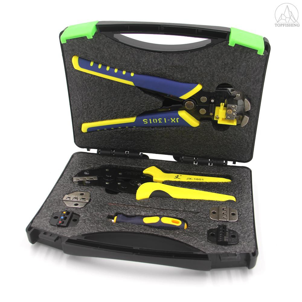 Tfh★PARON Professional Wire Crimpers Multifunctional Engineering Ratcheting Terminal Crimping Pliers Wire Strippers Boot