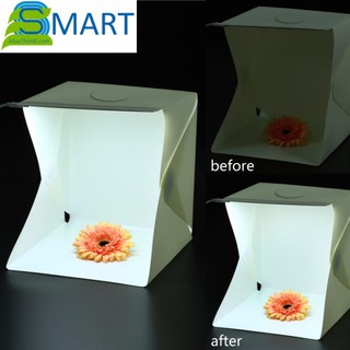 Hộp chụp sản phẩm 22x23x24cm tích hợp đèn led 20 bóng