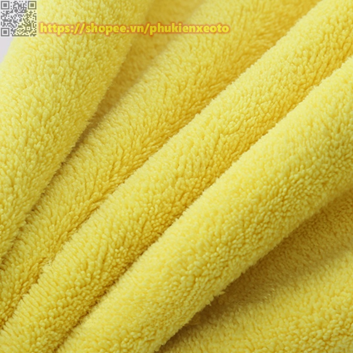 Khăn Lau Xe Ô Tô 2 Lớp Chuyên Dụng Sợi MicroFiber Siêu Sạch Siêu Thấm Hút