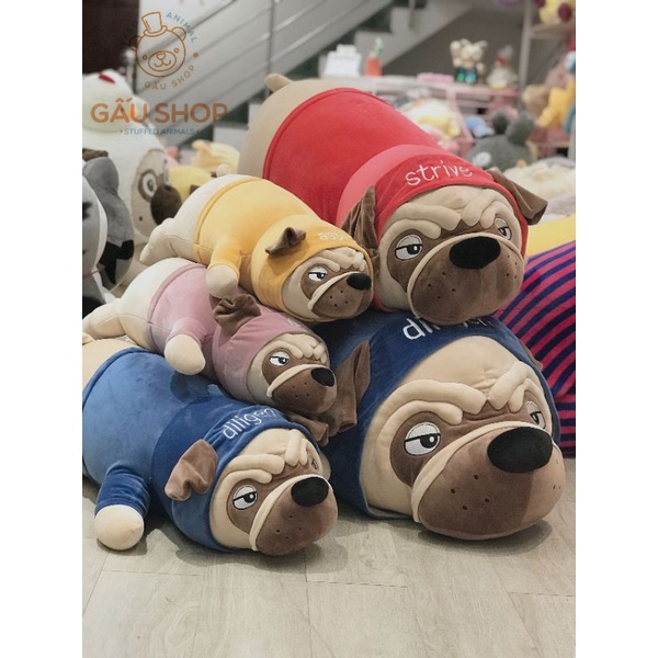 Gấu bông ❤️ Chó mặt xệ mặc áo Hoodie ❤️ hàng nhập cao cấp bông mịn sắc nét từng đường chỉ !! FREESHIP FREE GÓI QUÀ