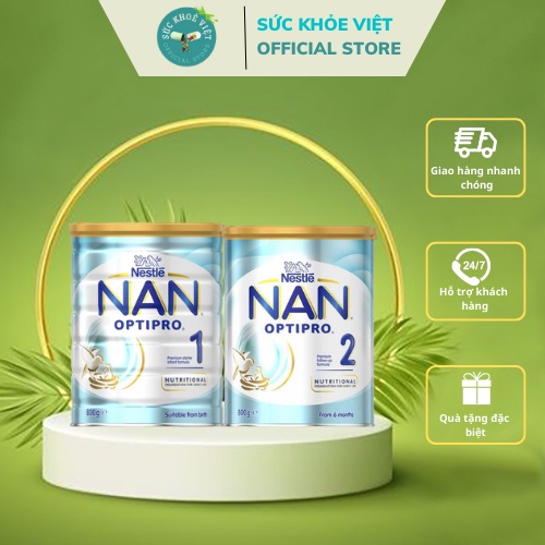 Sữa Nan Optipro ÚC số 1,số 2,số 3 loại 800g Date 2024 - SKU000036