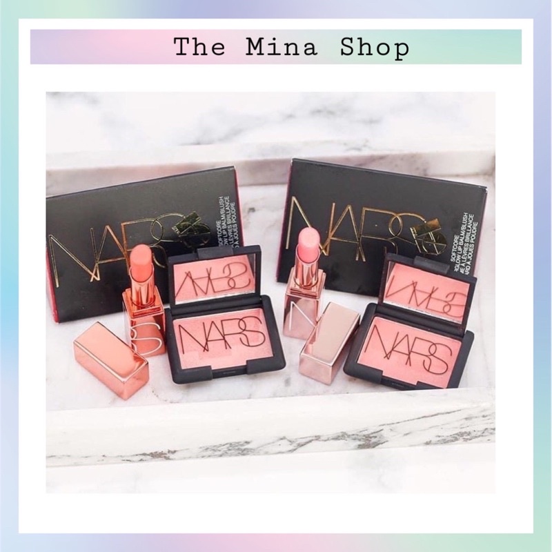 Set má hồng + son dưỡng Nars các màu: Torrid, Orgasm, Dolce Vita , fullbox, săn sale in Moscow.