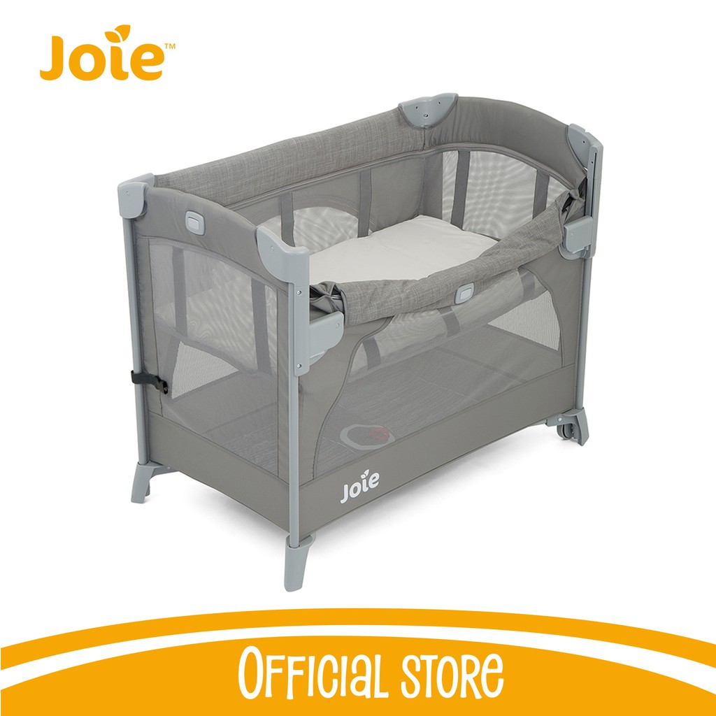 Giường cũi trẻ em Joie Kubbie Sleep Foggy Gray