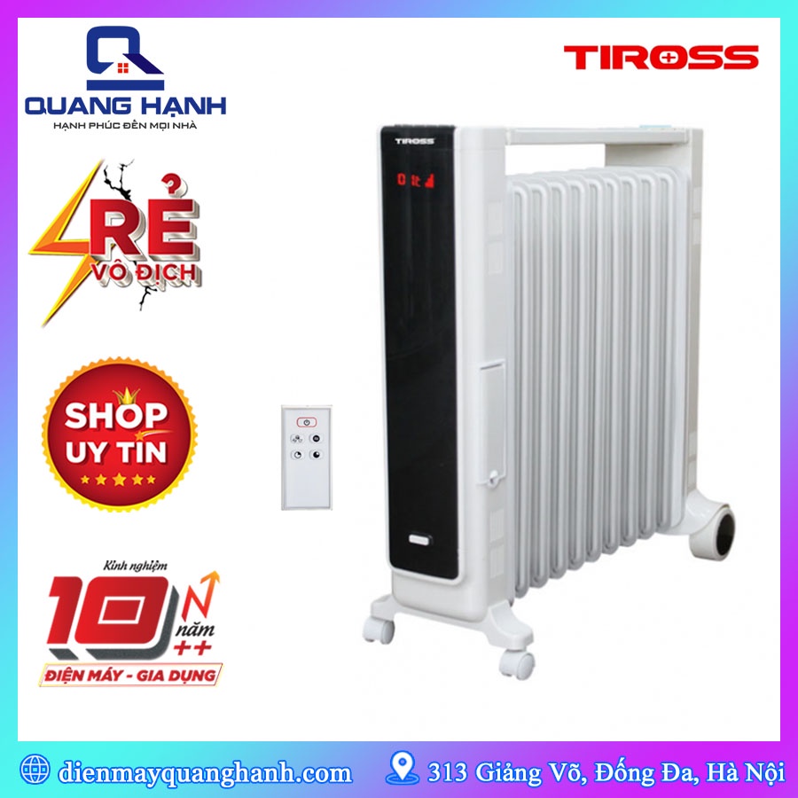 Máy sưởi dầu Tiross TS9212 11 thanh [Hàng chính hãng]