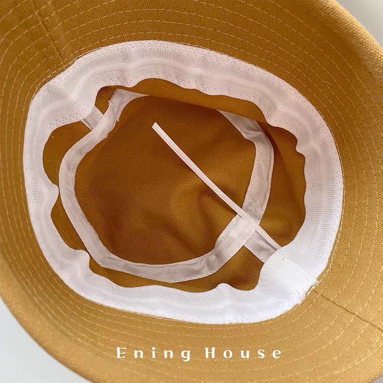 Mũ Bucket Trơn Cho Bé Vành Tròn Phong Cách Hàn Quốc MU00