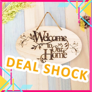 DEAL HỦY DIỆT😍Bảng Gỗ Welcome (Mời Vào) Treo Cửa Gia Đình, Quán Xá, Phòng Riêng