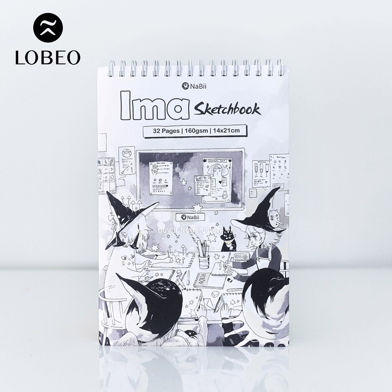 [Mã LIFEB04ALL giảm 10% tối đa 15K đơn 0Đ] [ LỖ STORE ] Sổ vẽ Nabii Ima Sketchbook - 160gsm 32 trang