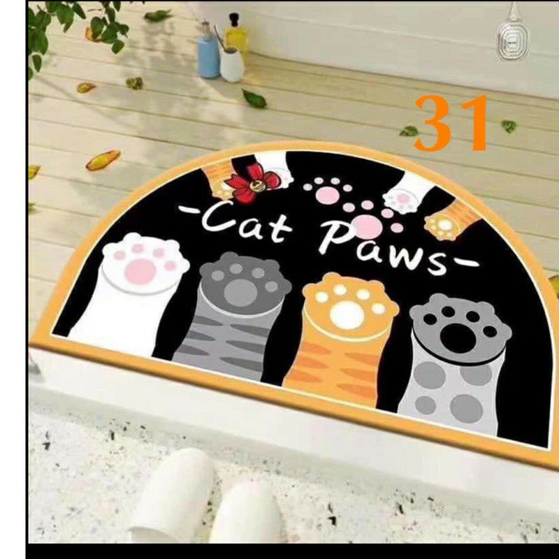 THẢM LAU CHÂN 3D CHỐNG TRƠN TRƯỢT 40x60CM