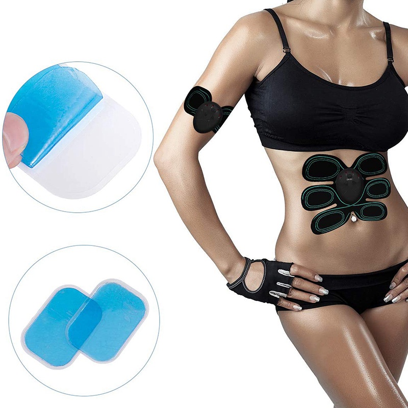 Bộ 60 Miếng Đệm Gel EMS Thấm Hút Tốt Thay Thế Cho Máy Tập Cơ Bụng