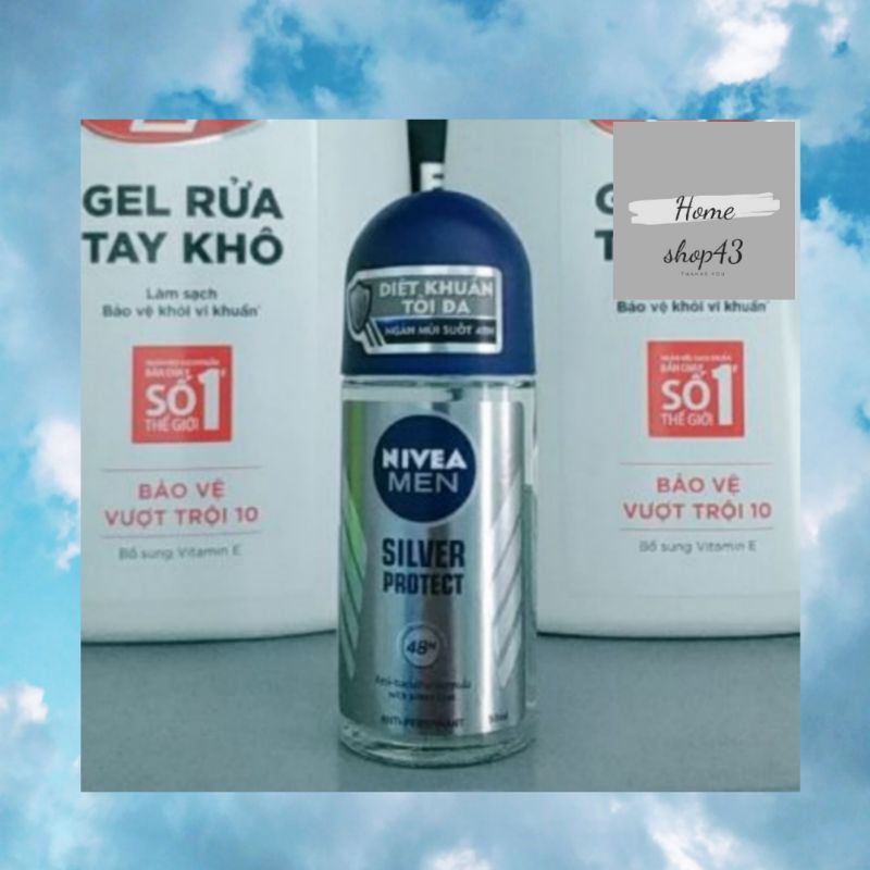 Lăn khử mùi NIVEA phân tử bạc Silver Protect 50ml | BigBuy360 - bigbuy360.vn