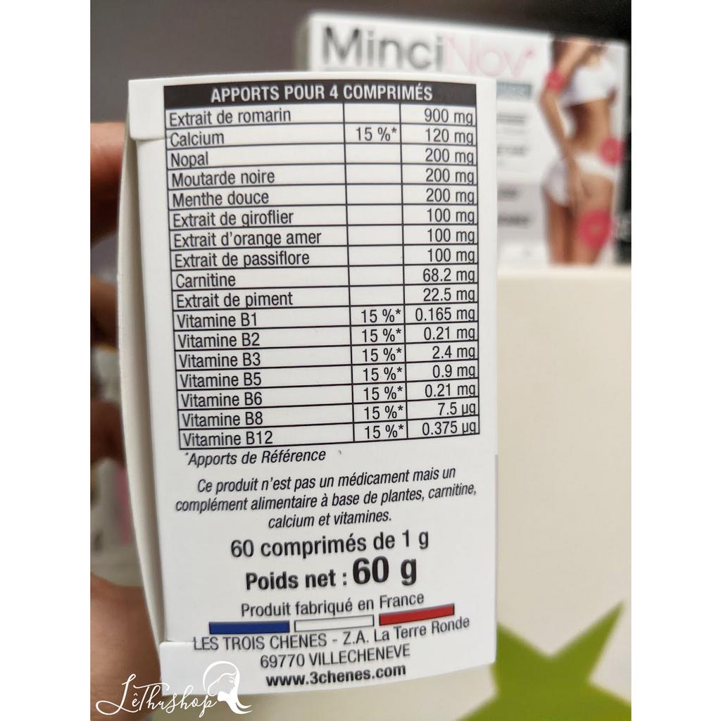 [Nội địa Pháp] MINCINOV giảm cân, đốt mỡ thừa - SIÊU AN TOÀN VÀ HIỆU QUẢ