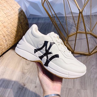 Giày sneaker nữ mới nhất ,chất đẹp NewY [FREE SHIP] (kem, trắng)