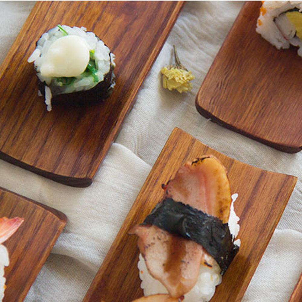 Khay gỗ đựng thức ăn phong cách Nhật Bản