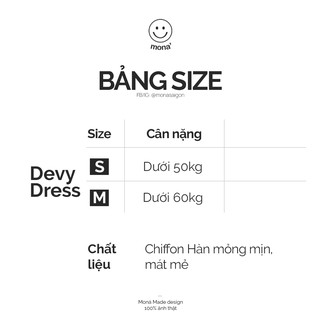 MONÁ - Đầm 2 dây cutout chất chiffon Hàn Quốc - DEVY DRESS