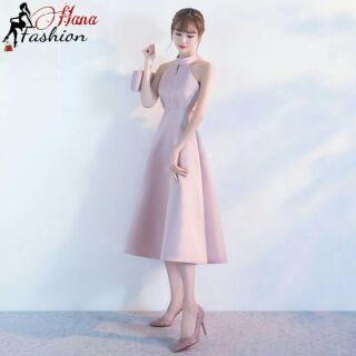 Đầm Xòe Dự Tiệc Cổ Yếm Cao Cấp