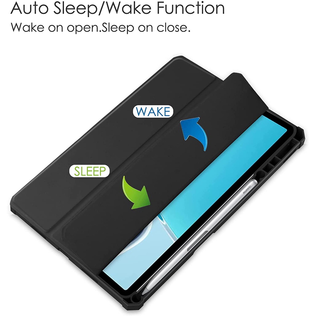 Bao Da Máy Tính Bảng Từ Tính Có Ngăn Đựng Bút Cho Huawei MatePad 10.4 2022 Pro 10.8 11 Doy-W09 2021 MatePad Pro 11 2022 10.95