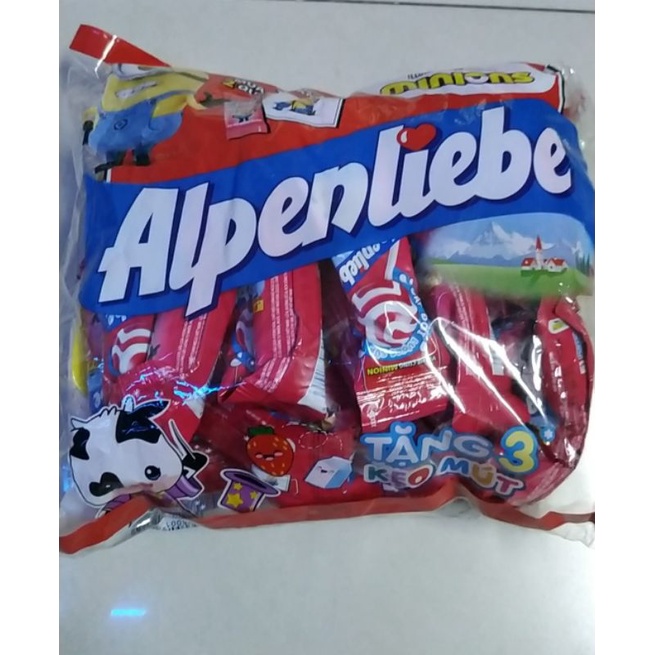 Kẹo mút Alpenliepe vị dâu / caramel