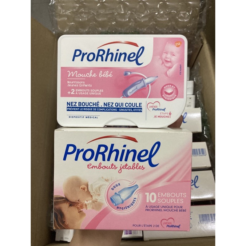 Dụng cụ hút mũi và đầu thay thế Prorhinel Pháp