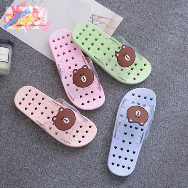 Dép lỗ gấu Misha quai trong đi trong nhà nhà tắm