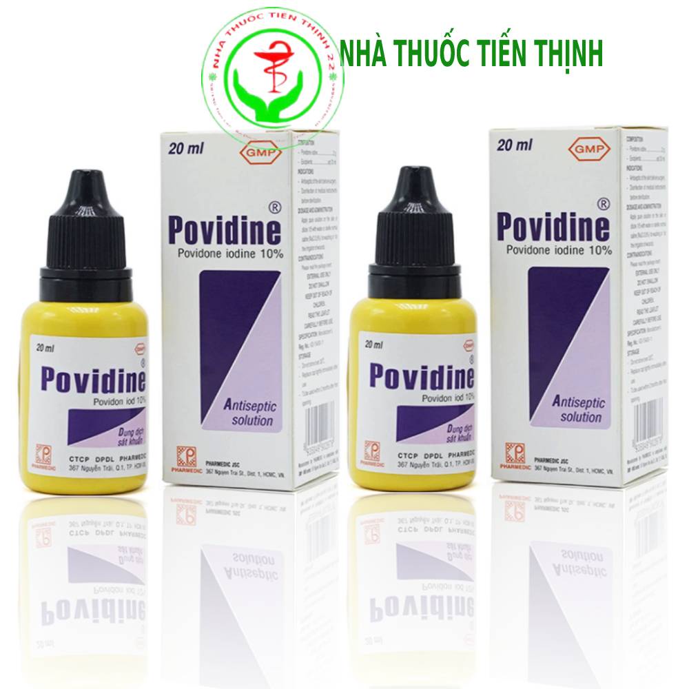 Combo 2 chai sát trùng vết thương Povidine chai 20ml