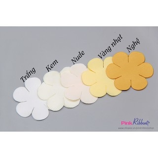 *TÚI 10C - CÁNH HOA LỤA 6 CÁNH 2 CỠ 6CM VÀ 8CM dùng làm hoa vải, hoa cài áo, hoa trang trí may mặc, phụ liệu mặc