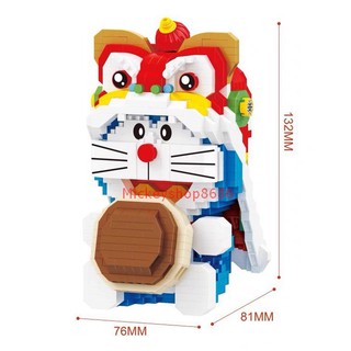 Xếp hình Doremon Kỳ Lân  nanoblocks nano block Doremon Lắp Ghép Doremon Kỳ Lân (Có Sẵn)