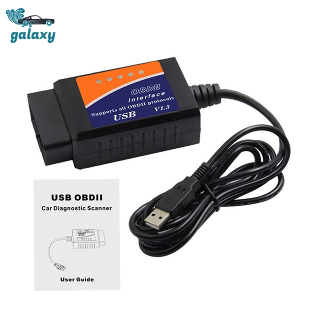 Cáp kiểm tra xe hơi ELM327 USB V1.5 OBD2 cho Android/IOS