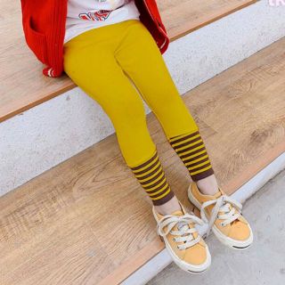 Quần legging ống phối sọc lạ mắt
