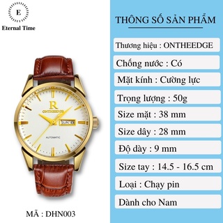 Đồng Hồ Nam Ontheedge Automatic DHN003 Dây Da Cao Cấp