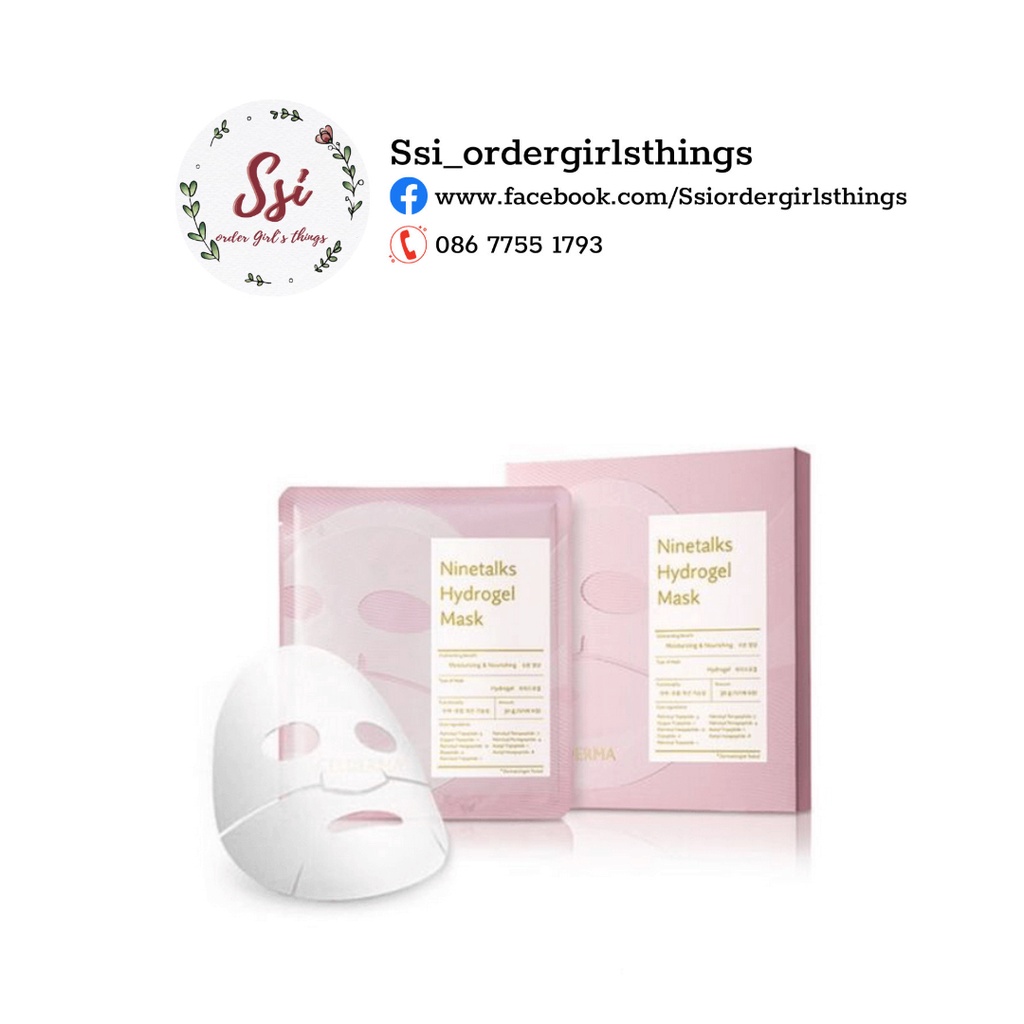 Mặt nạ thạch dẻo sinh học Celderma Ninetalks Hydrogel Mask