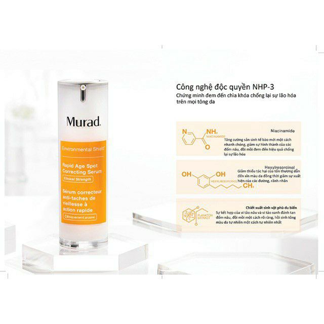 Serum giảm nám Murad - Rapid Age Spot Correcting Serum (Minisize)