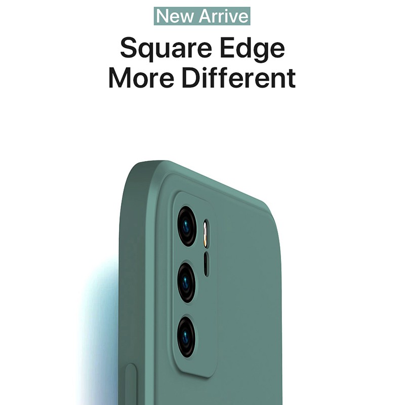 Ốp lưng silicon mềm cao cấp vuông nguyên bản cho Huawei P20 30 40 Pro Mate20 30 40 Pro Màu Vỏ điện thoại