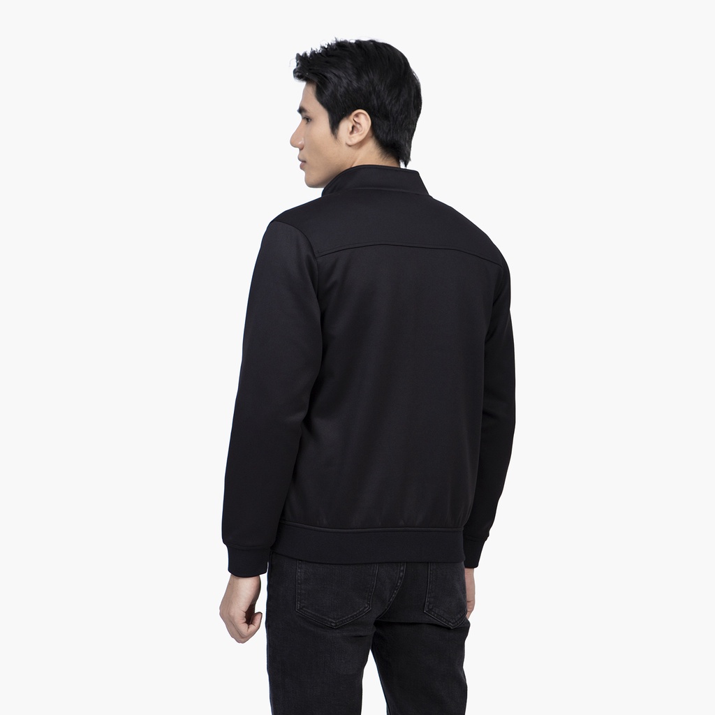 Áo khoác nam  2 lớp Aristino bo tay bo gấu cổ dựng nam tính  AJK023W1