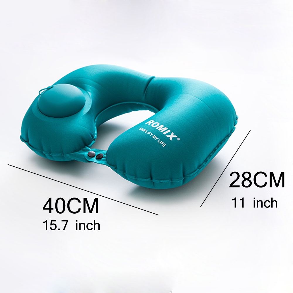 Gối hơi tự động hình chữ U dùng trong du lịch