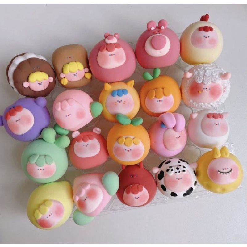 Đất sét nhẹ tự khô 100g dùng trang trí, làm slime,…