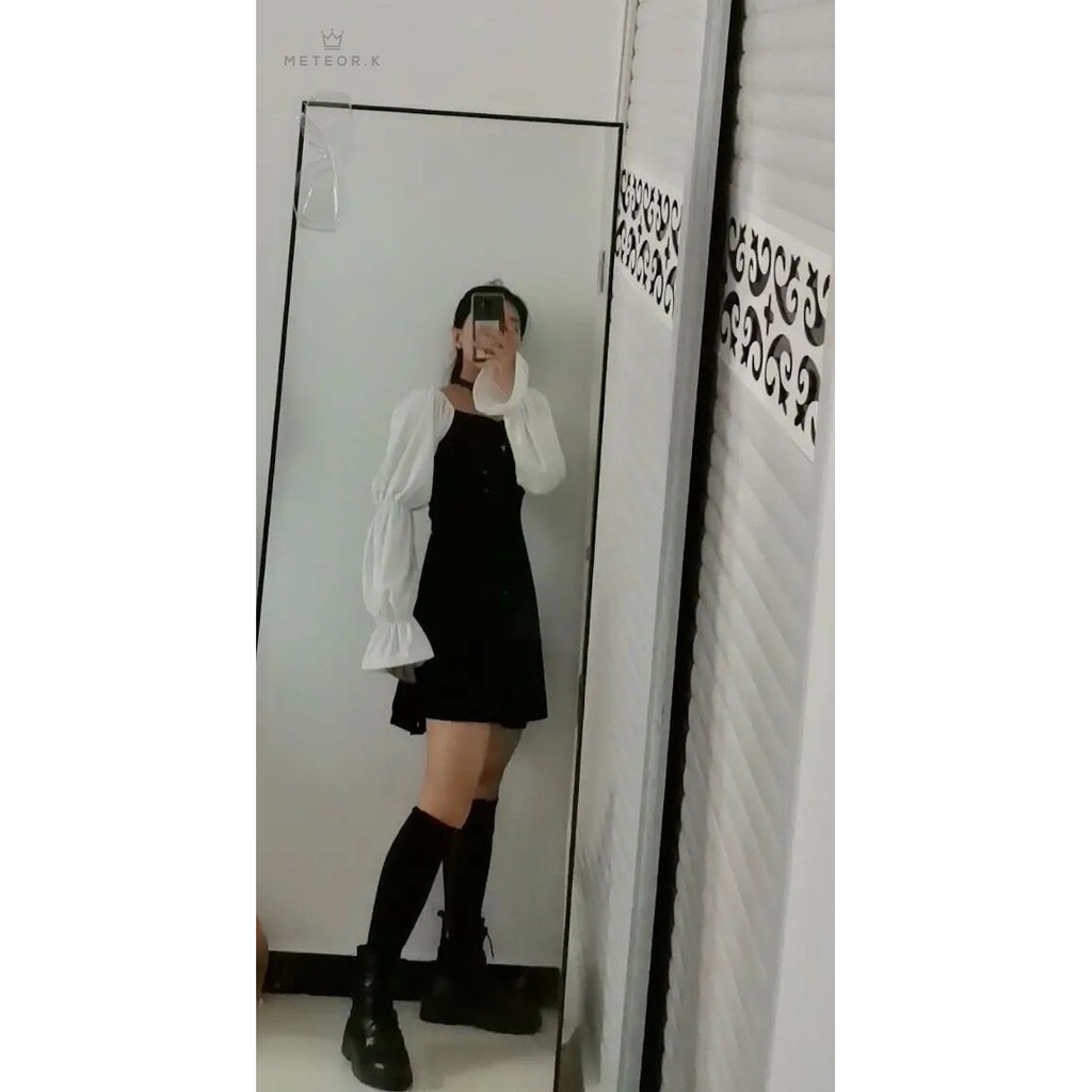 Đầm Nhung Cổ Vuông Dài Tay Thời Trang Nữ Tính | BigBuy360 - bigbuy360.vn