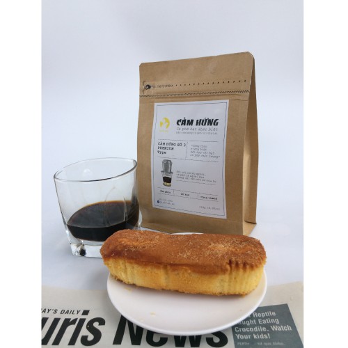 Cà phê nguyên chất - Cafe Đất Đỏ - Cafe Cảm hứng số 3 hương vị gắt kết hợp giữa hạt Moca với Robusta gói 250g