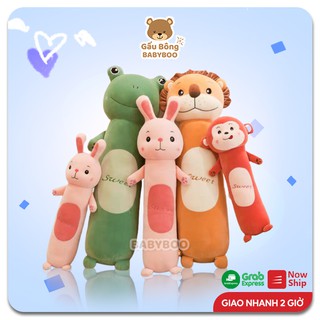 Gấu Bông Gối Ôm Hình Thú Dài BABYBOO Vải Mềm Mịn Co Dãn 4 Chiều - Thú Nhồi Bông Quà Tặng Yêu Thương Cho Bé
