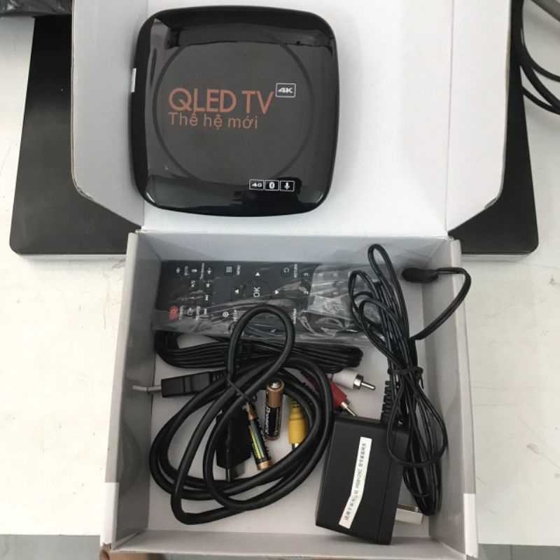 Tivi Box Qled bluetooth Ram 4g điều khiển giọng nói 1 chạm chính hãng bảo hành 12 tháng.