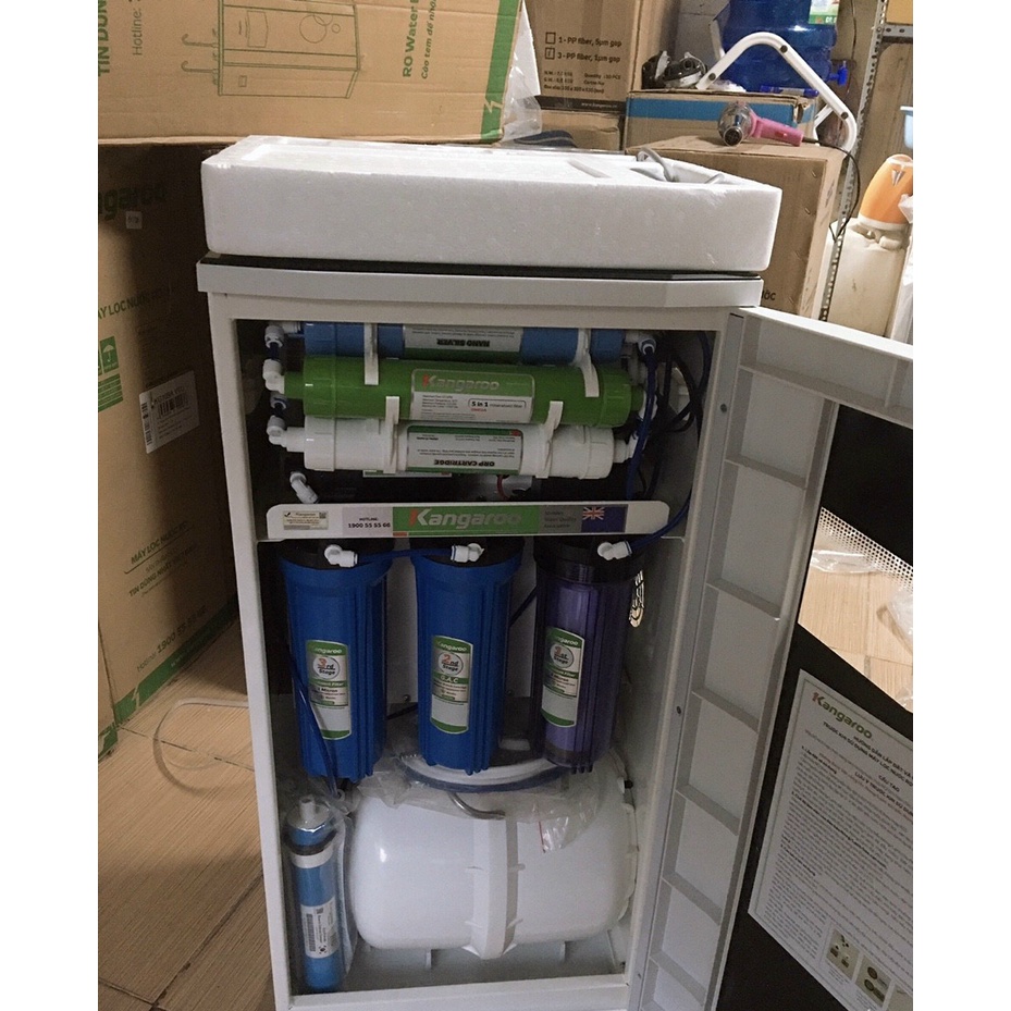 MÁY LỌC NƯỚC KANGAROO KG10A3 10 LÕI, NÓNG LẠNH NGUÔI, CÓ HƯỚNG DẪN LẮP ĐẶT