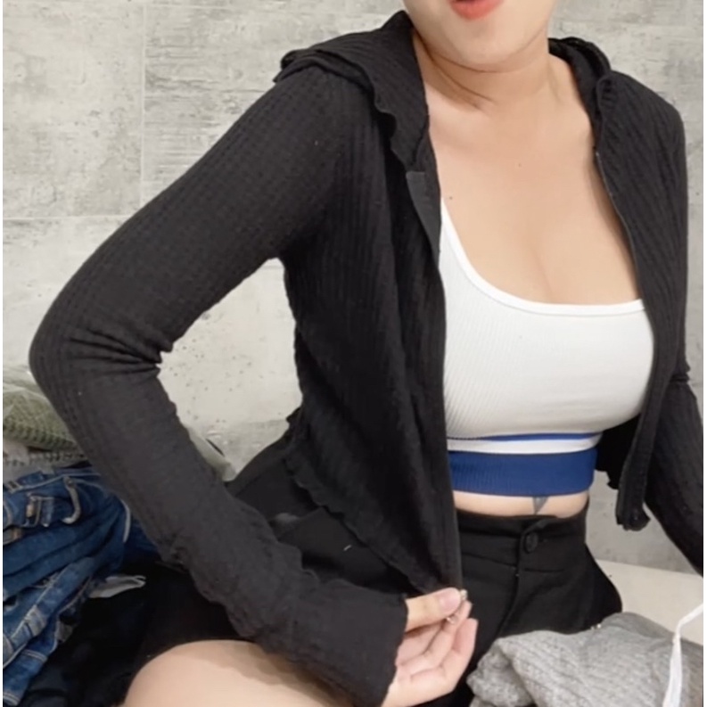 Áo Khoác F21 Dư Xịn Form Lửng Thể Thao Cá Tính Xám Size XS S ( Có Sẵn )