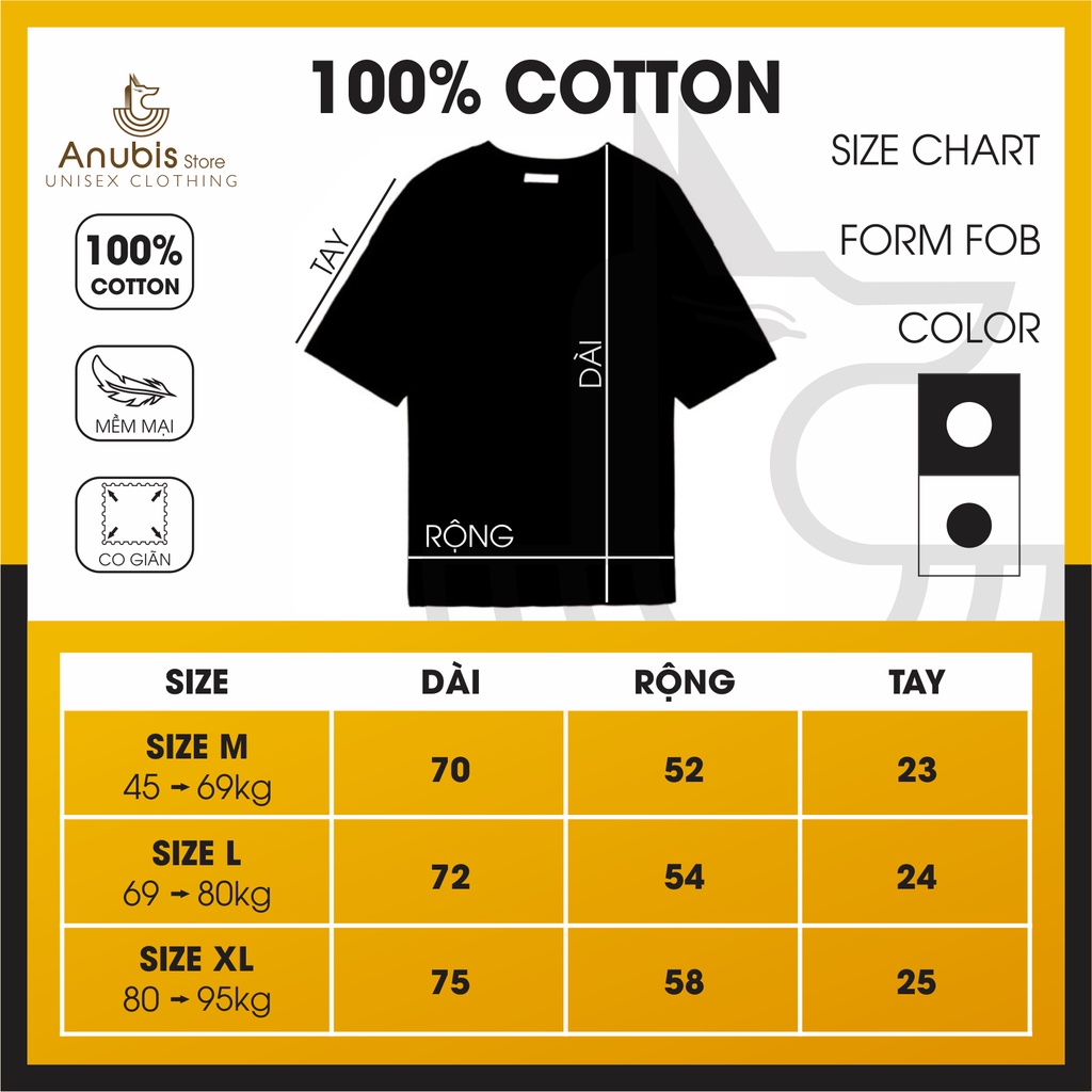 Áo Thun ESSENTIAL Cotton 100% Anubis Store