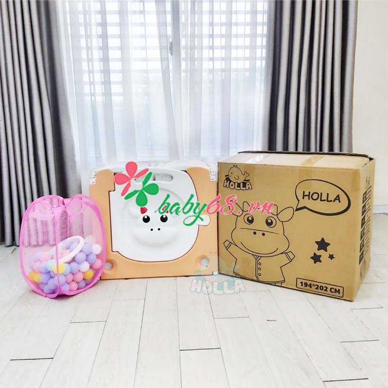 Quây cũi Bò con HOLLA cho bé gấp gọn