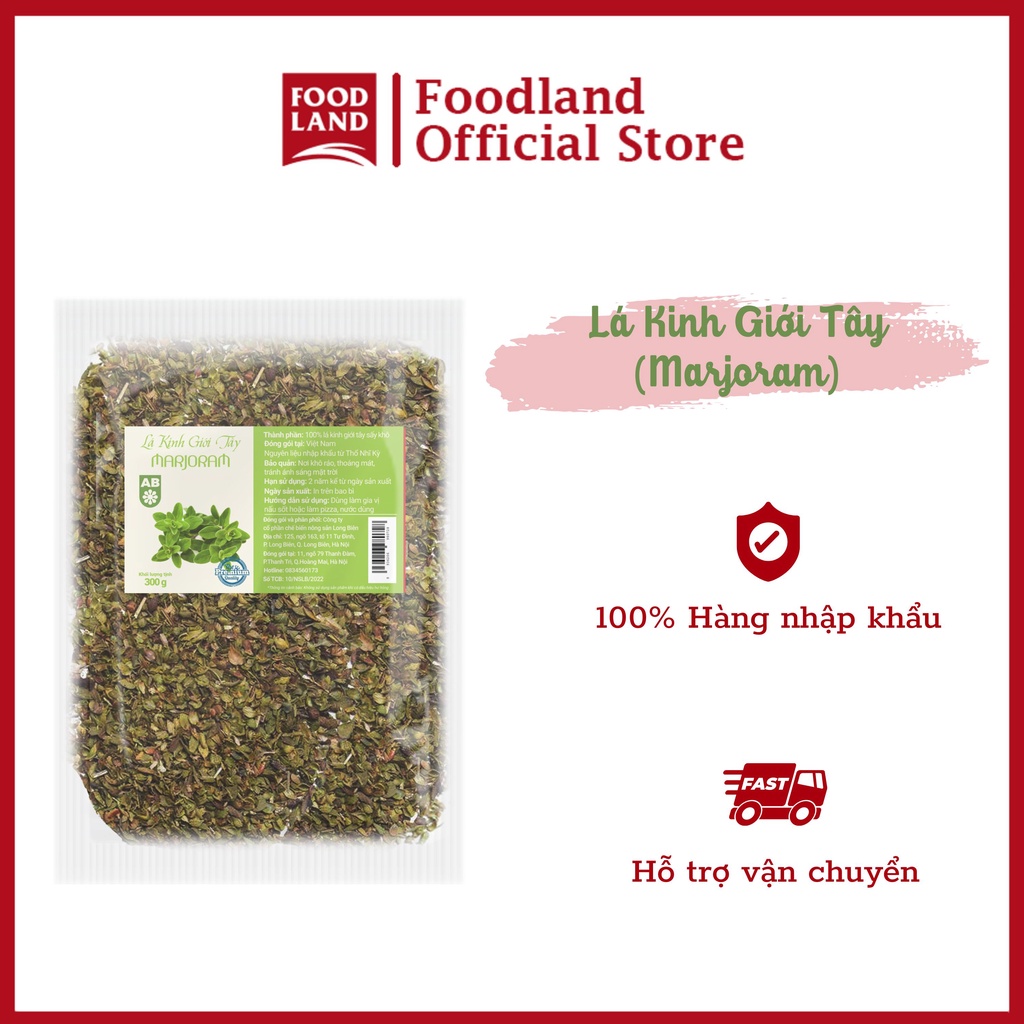 Lá kinh giới tây (Majoram) AB - nấu súp - làm gia vị - Foodland