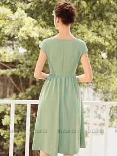 Lụa chảy Hàn màu xanh lơ 1m
